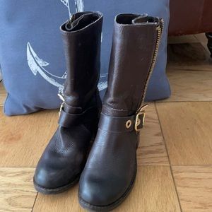 Vince Camino Leather Moto Boots